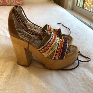 *SALE* Sam Edelman Embellished Block Heels